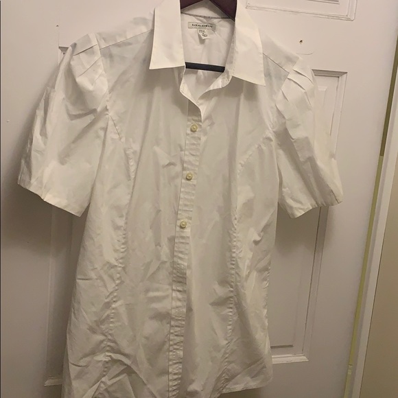 White Short Sleeve Blouse - Picture 3 of 3